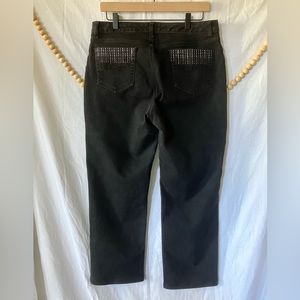 Jones New York Lexington Straight Bling Rhinestone Jeans